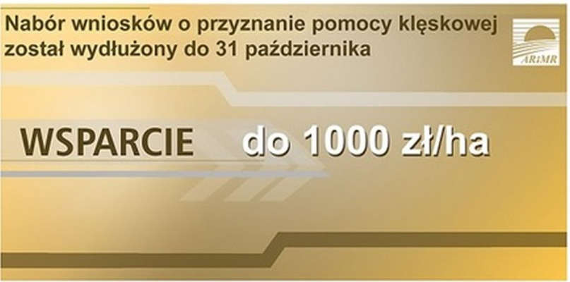 Pomoc klęskowa dla rolników. Termin naboru wniosków wydłużony - Zdjęcie główne