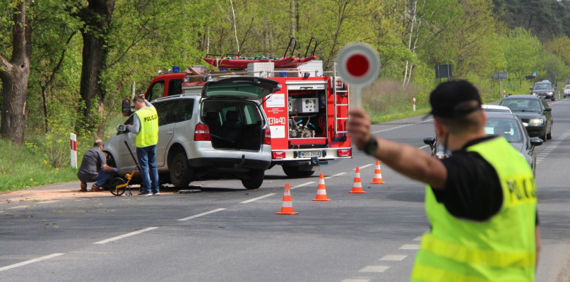 Wypadek w Legardzie: osobówka uderzyła w drzewo [ZDJĘCIA] - Zdjęcie główne