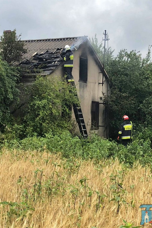 Ogień wydobywał się z okien. Straży z regionu w akcji - Zdjęcie główne