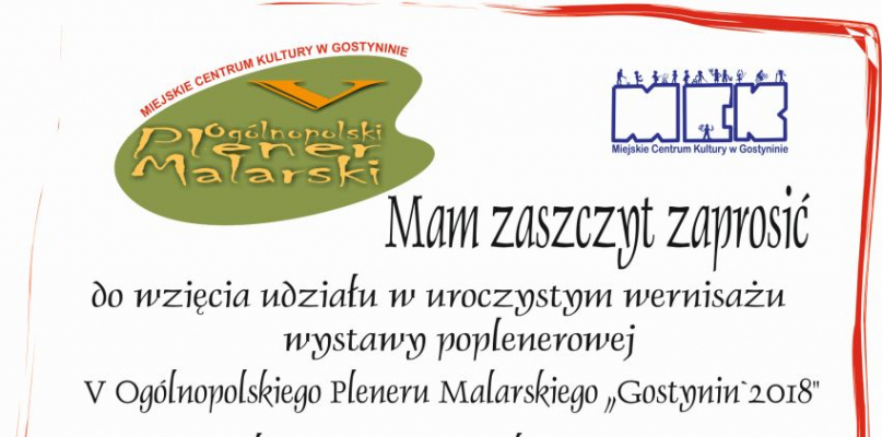 Przyjdź na Ogólnopolski Plener Malarski - Zdjęcie główne