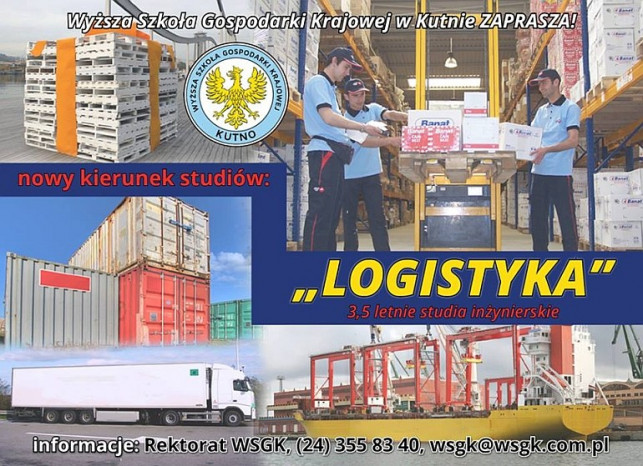 Rekrutacja WSGK - LOGISTYKA - Zdjęcie główne