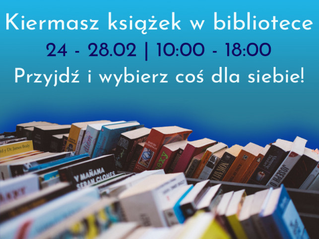 Bilbioteka zaprasza na kiermasz - Zdjęcie główne