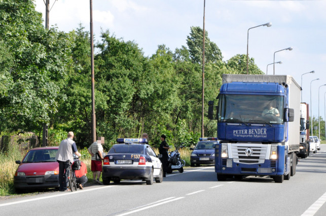 Wypadek motocyklisty - Zdjęcie główne