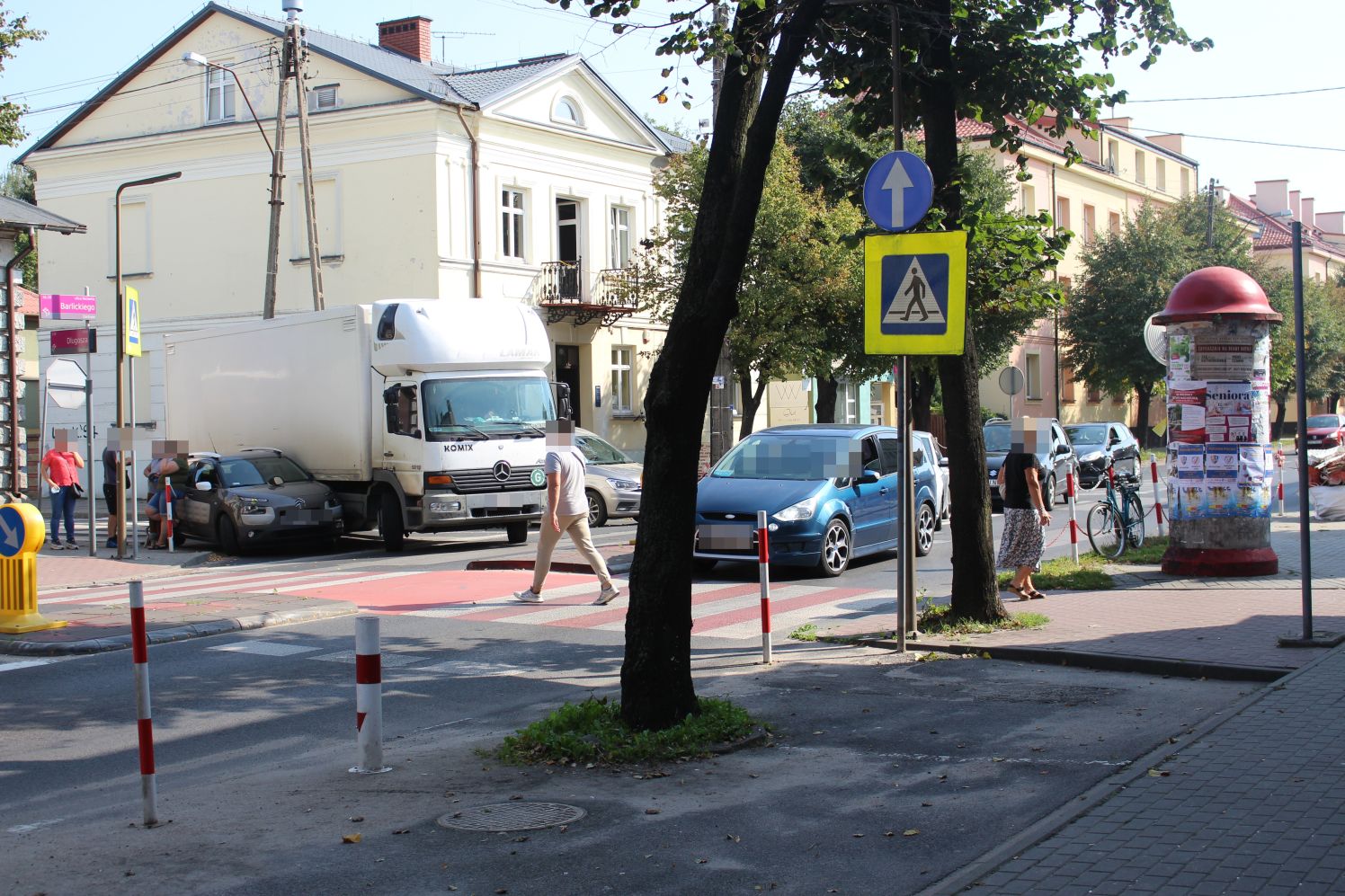 Kolizja na skrzyżowaniu ul. Barlickiego i Długosza w Kutnie