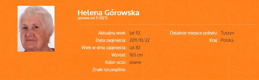 W województwie łódzkim są obecnie 44 zaginione osoby, w tym dwie z Kutna