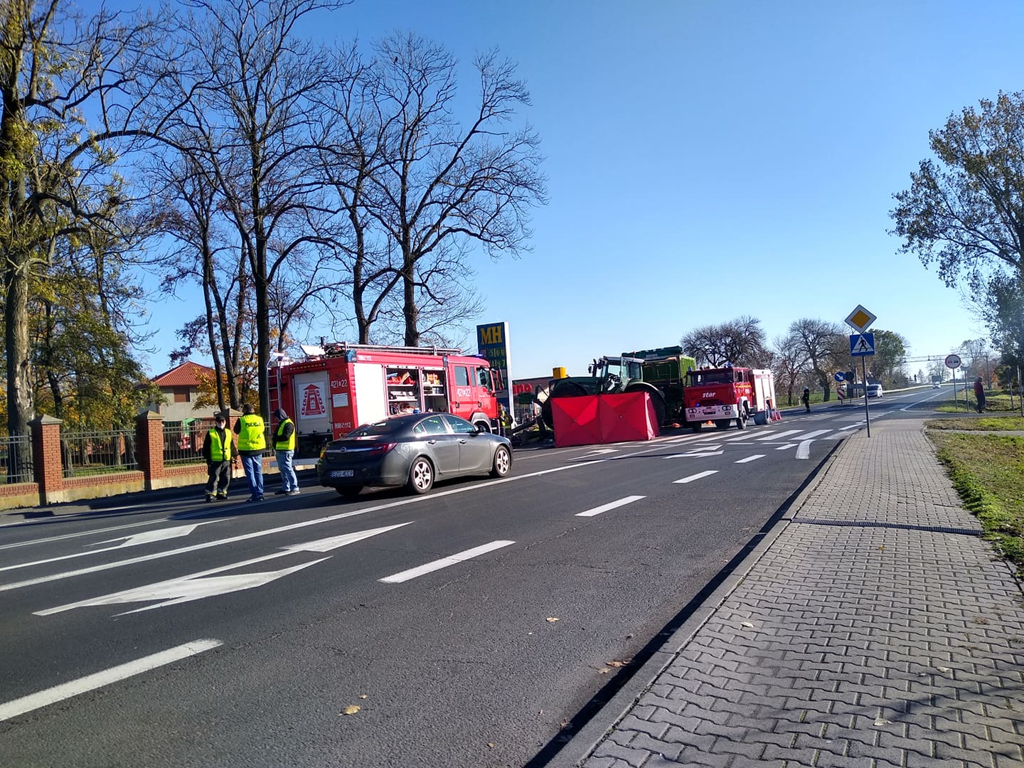 Po śmiertelnym wypadku na drodze krajowej w Bedlnie mieszkańcy zapowiadają protest