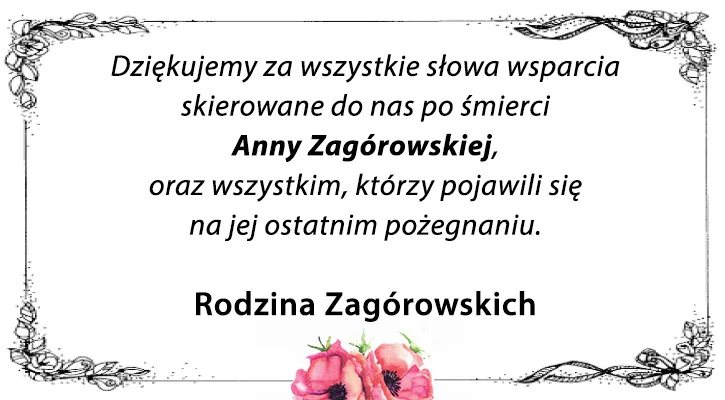 Podziękowania - Zdjęcie główne