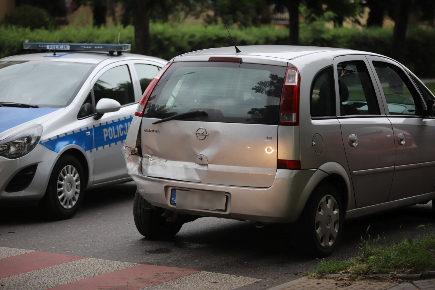 Na Warszawskim Przedmieściu zderzyły się trzy samochody