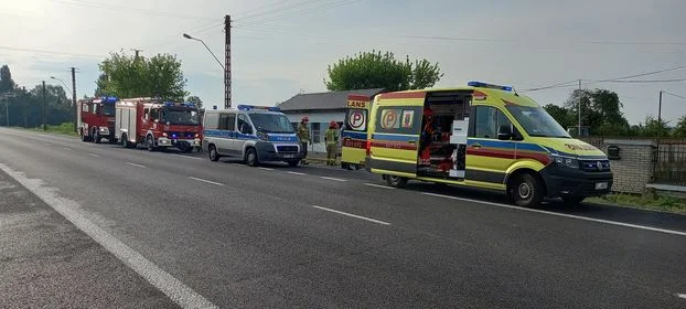 Wypadek na DK 92 pod Kutnem. Na miejscu służby [FOTO] - Zdjęcie główne