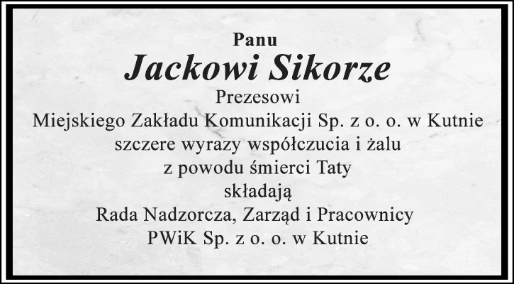 Kondolencje - Zdjęcie główne