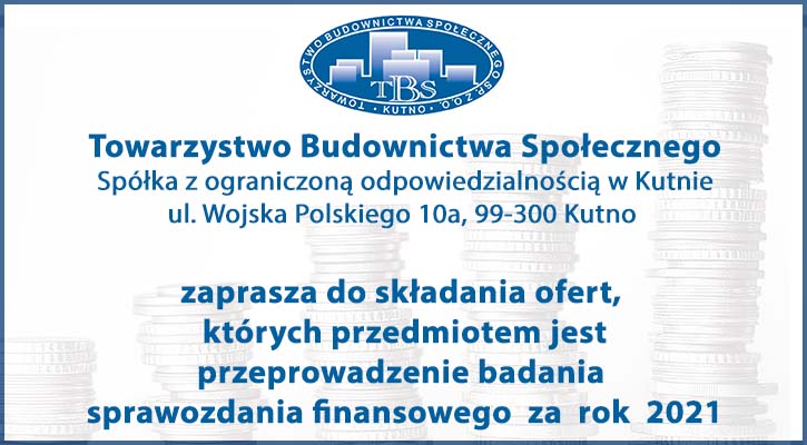 ZAPROSZENIE DO SKŁADANIA OFERT  - TOWARZYSTWO BUDOWNICTWA SPOŁECZNEGO - Zdjęcie główne