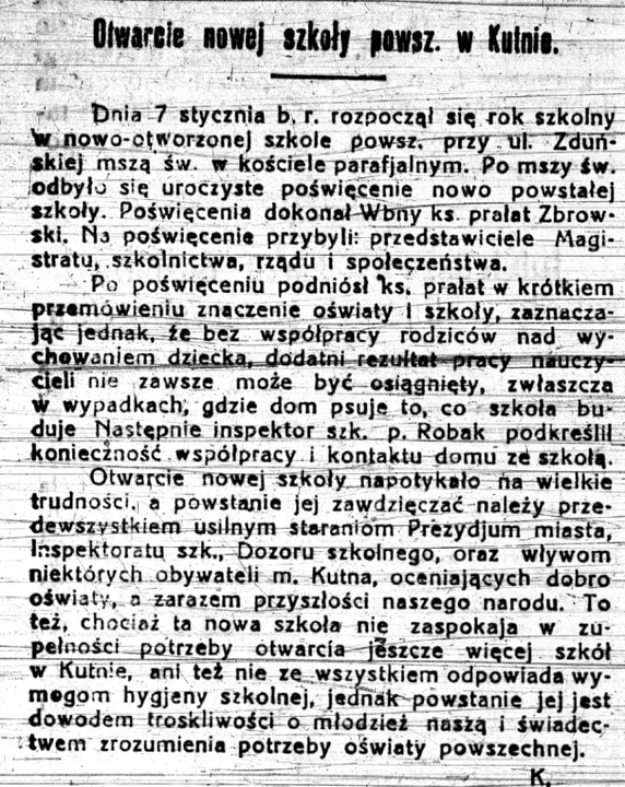 Co działo się w Kutnie w 1922 roku?