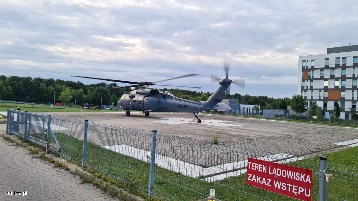 Policyjny Black Hawk transportował serce do przeszczepu