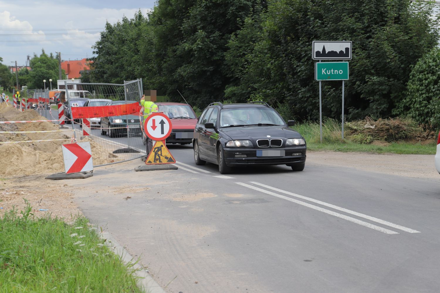 W Kutnie powoli rusza inwestycja na ul. Skłodowskiej (zdjęcie wykonano 22.07.2021)