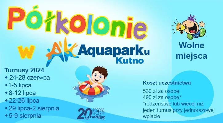 Półkolonie w Aquaparku Kutno - Zdjęcie główne