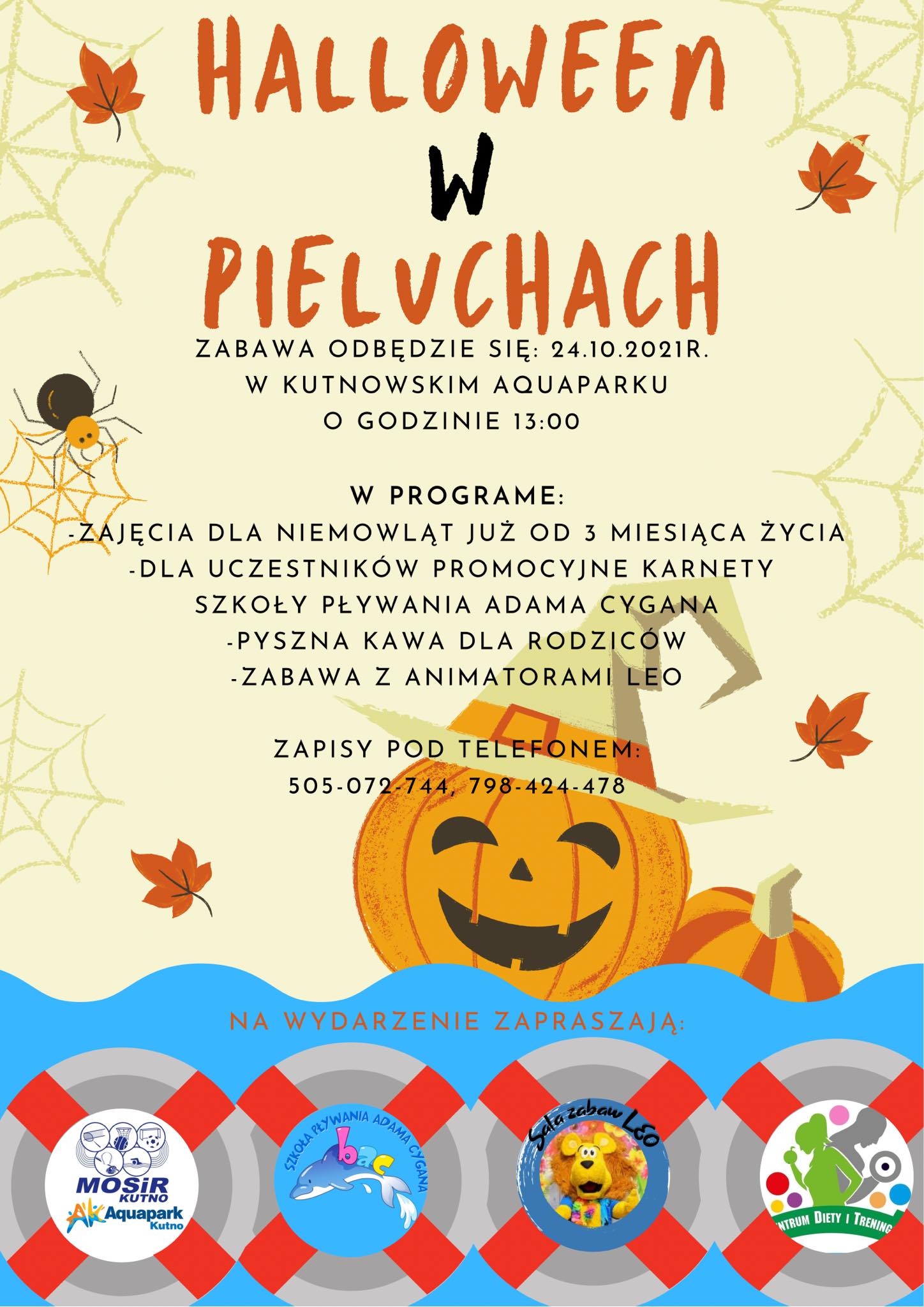 Halloween w Pieluchach w Aquaparku Kutno