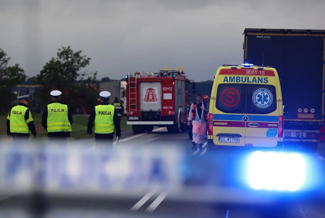 Wypadek na trasie Kutno - Łęczyca, jedna osoba ranna. Są utrudnienia w ruchu - Zdjęcie główne