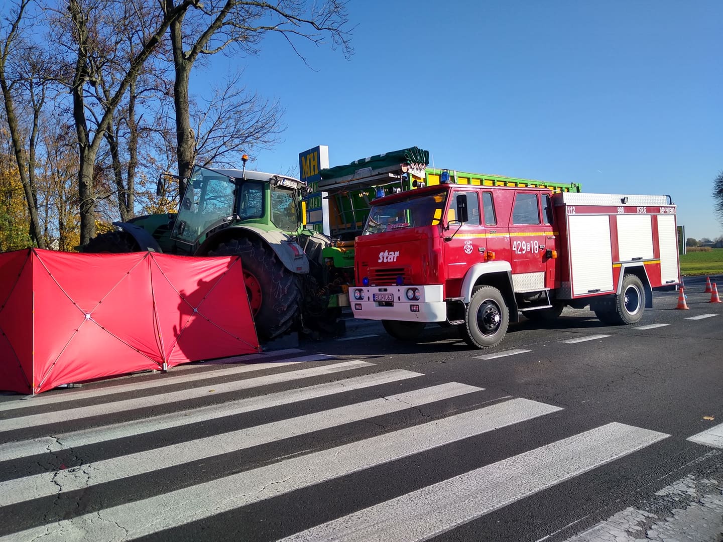 Po śmiertelnym wypadku na drodze krajowej w Bedlnie mieszkańcy zapowiadają protest