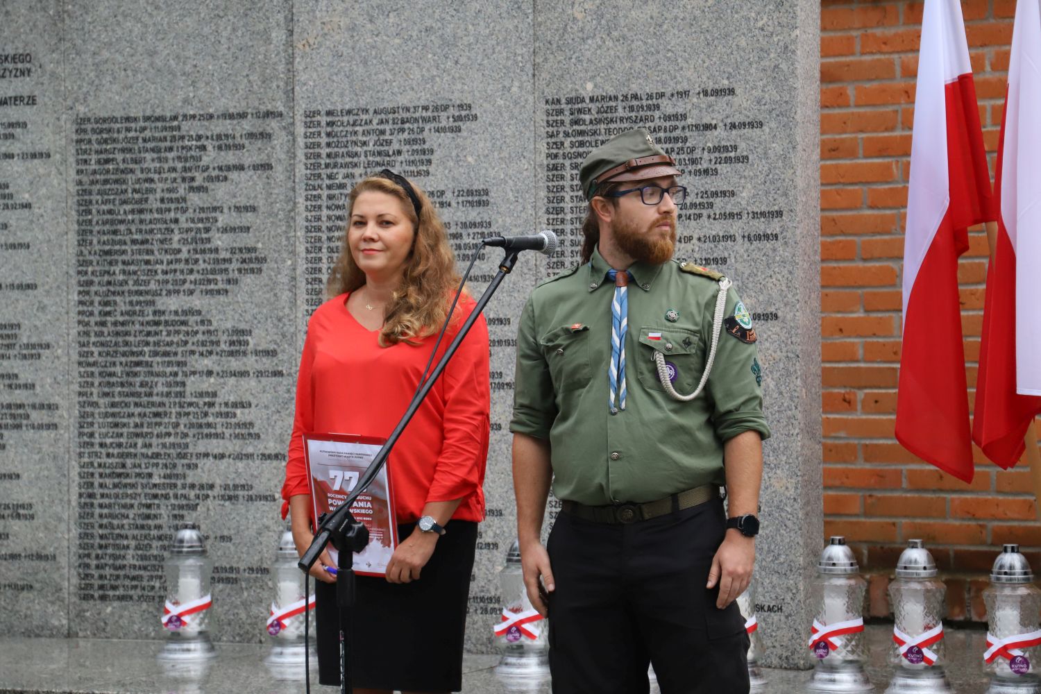 W Kutnie upamiętniono 77. rocznicę wybuchu Powstania Warszawskiego 