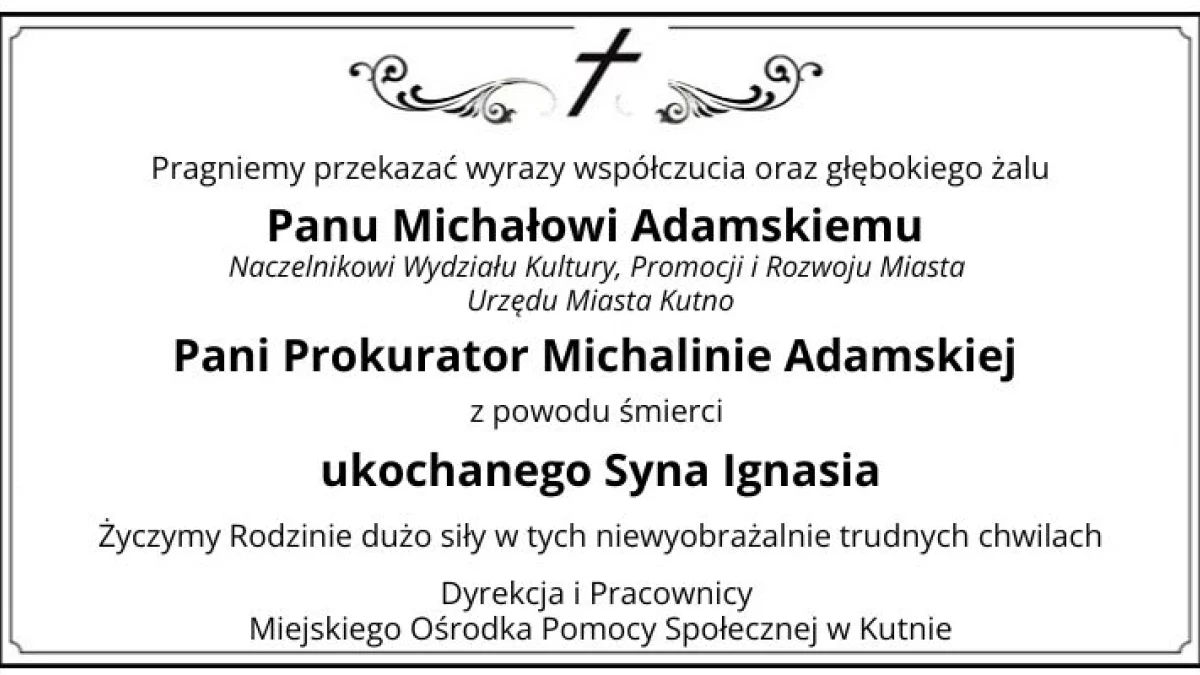 Kondolencje - Zdjęcie główne