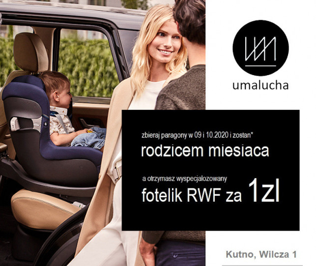 Wyspecjalizowany fotelik RWF 0-18 kg w nagrodę - Zdjęcie główne