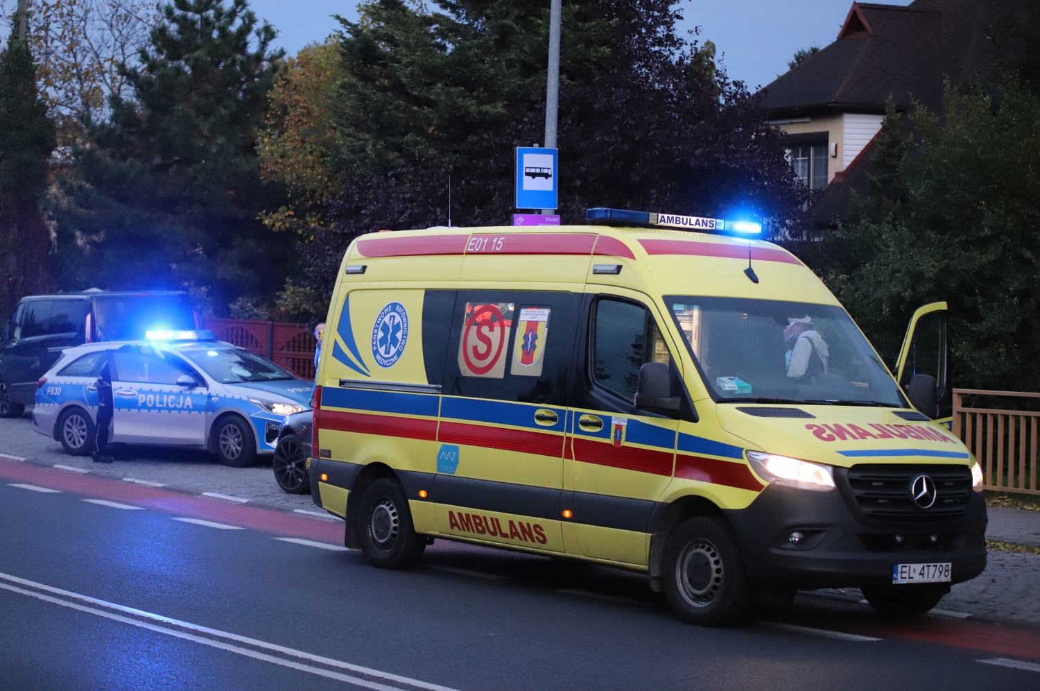 Na ul. Łęczyckiej w Kutnie doszło do potrącenia rowerzysty