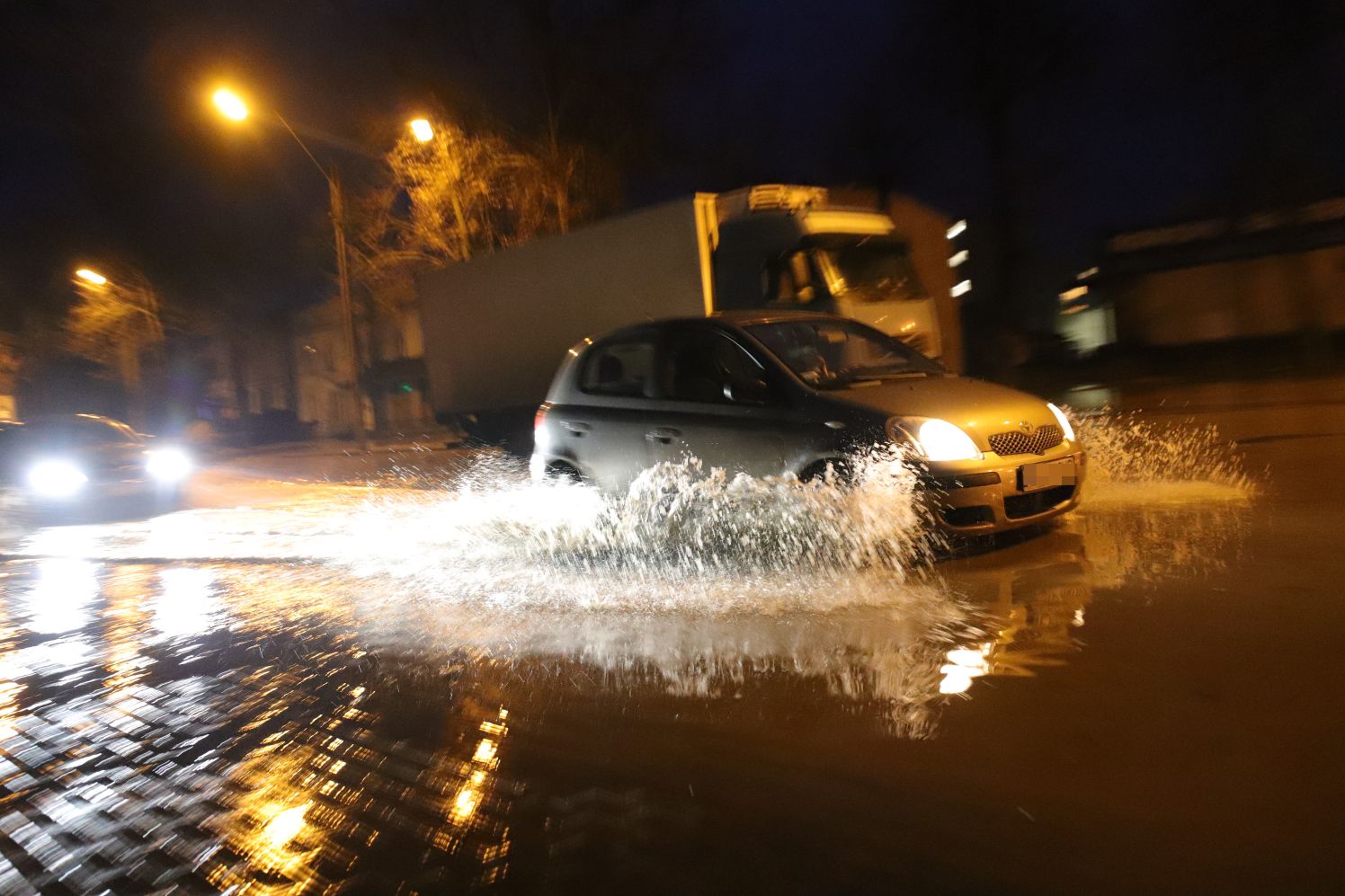 Do awarii doszło na jednej z ulic kutnowskiej Wenecji