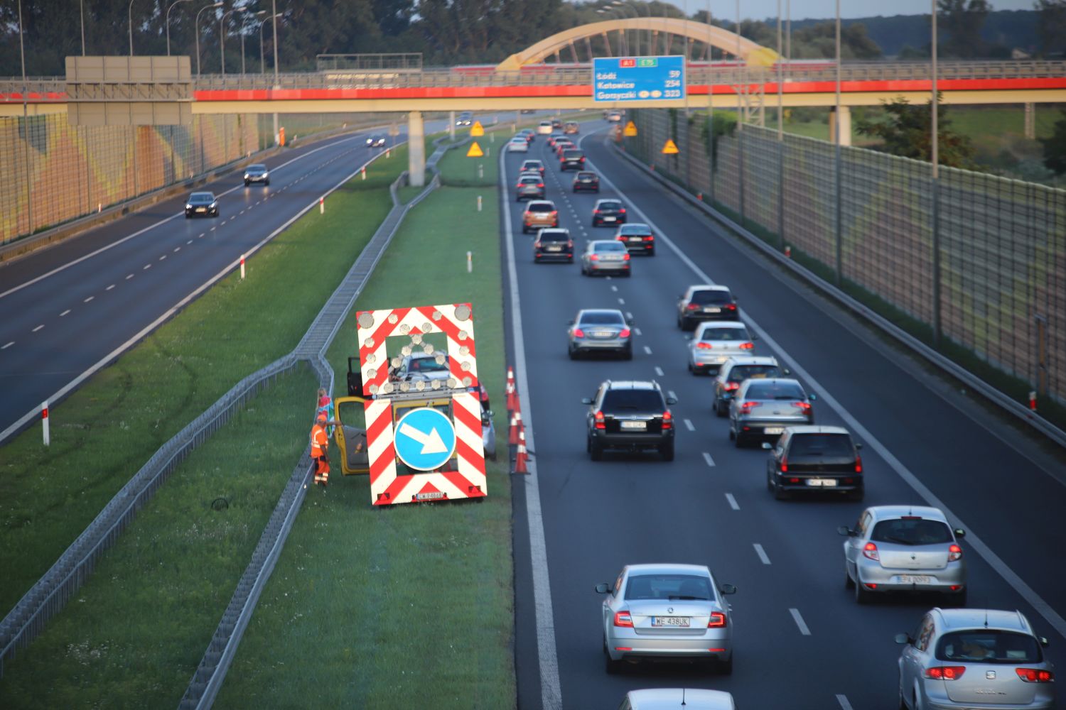 Kolejna stłuczka na A1 w okolicach Kutna