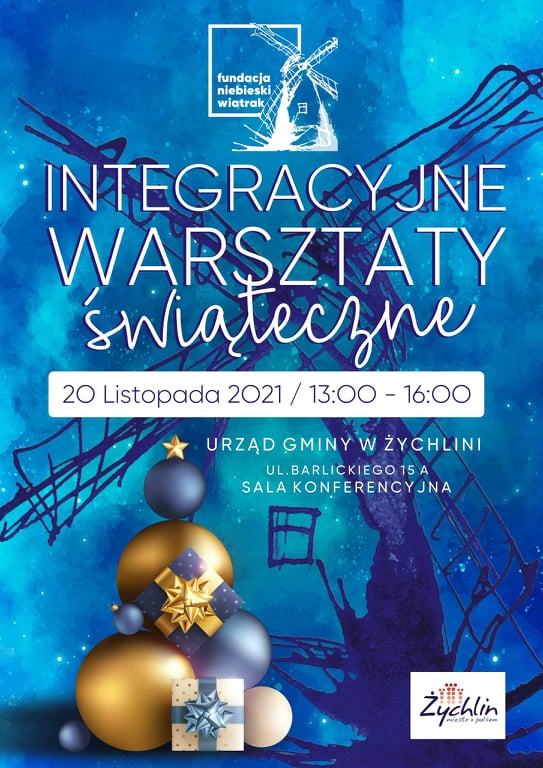 Fundacja Niebieski Wiatrak zaprasza na Integracyjne Warsztaty Świąteczne