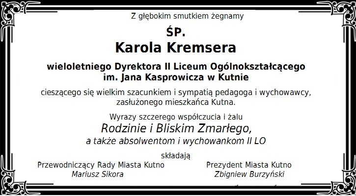 Kondolencje - Zdjęcie główne