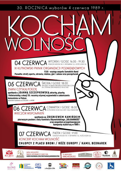 Kocham Wolność - 30. rocznica wyborów 4 czerwca 1989 r. - Zdjęcie główne