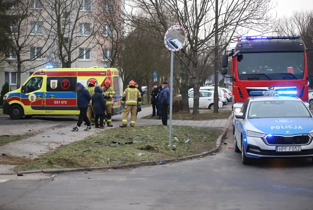 Wypadek na skrzyżowaniu Łokietka i Chrobrego w Kutnie