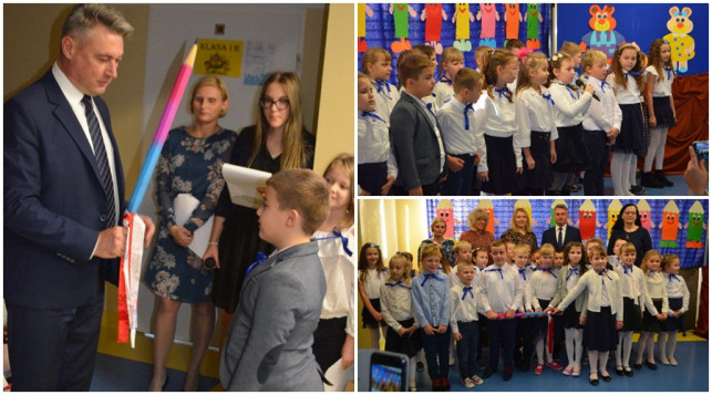 [ZDJĘCIA] Wójt pasował nowych uczniów. Wielkie święto dla pierwszaków - Zdjęcie główne
