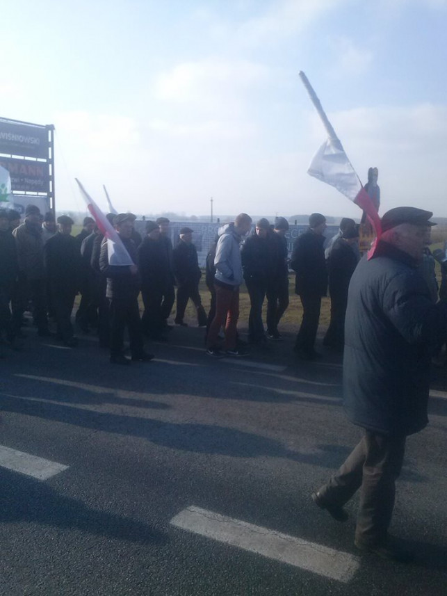 Rolnicy protestują w Łowiczu - Zdjęcie główne