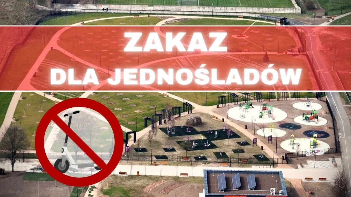 Będzie zakaz wjazdu do części parku. Dotyczy m.in. hulajnóg elektrycznych