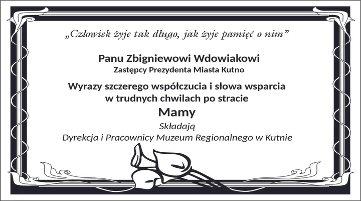 Kondolencje - Zdjęcie główne