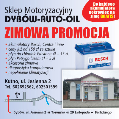 Zapraszamy na zimową promocję do Dybów - Auto - Oil! - Zdjęcie główne