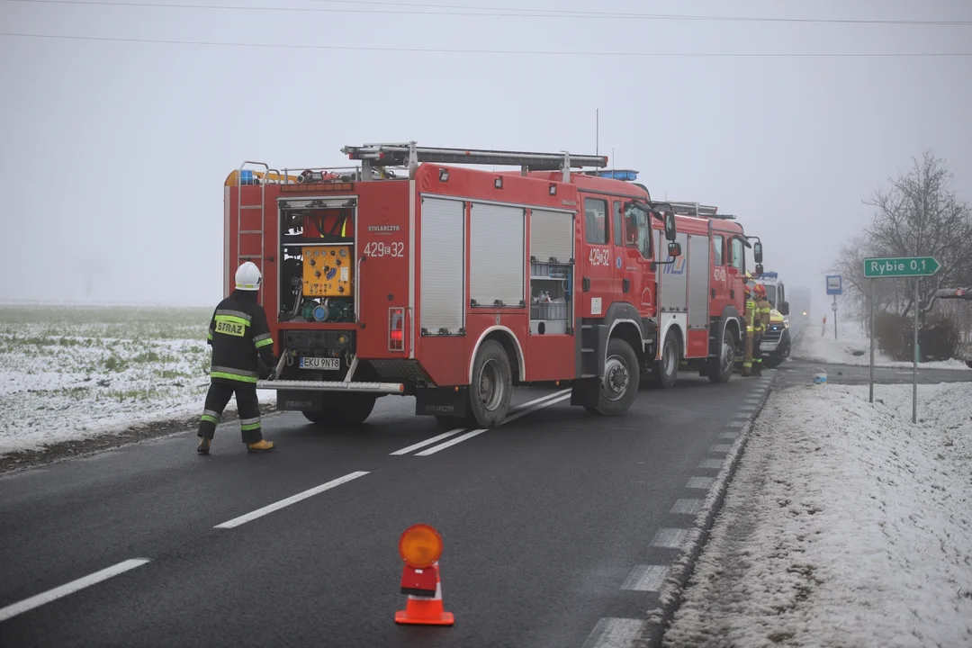 Wypadek na DW 702 między Kutnem a Łodzią