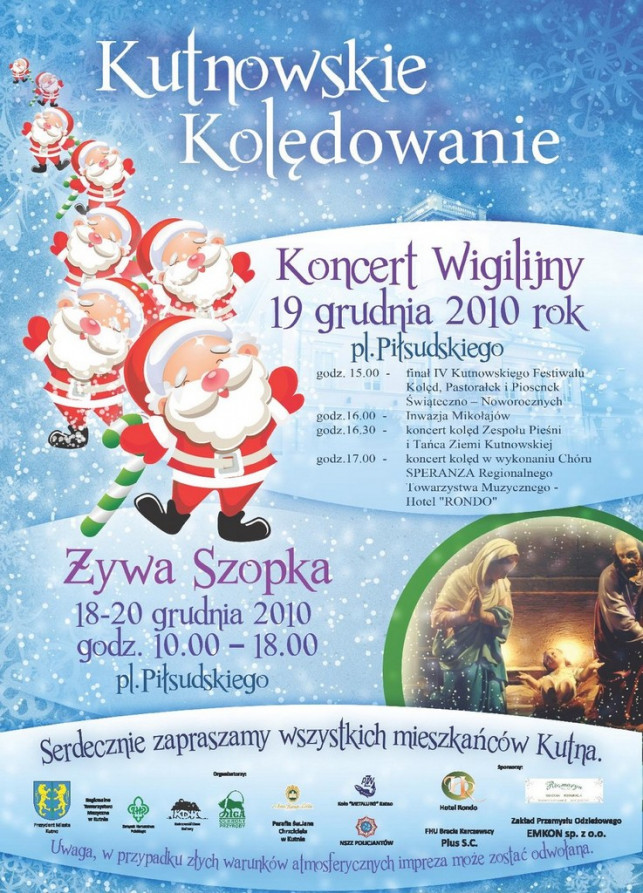 Kutnowskie kolędowanie - koncert wigilijny - Zdjęcie główne