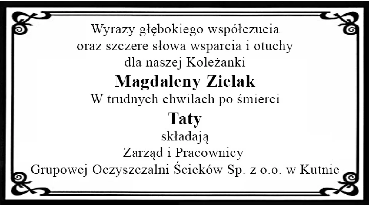 Kondolencje - Zdjęcie główne