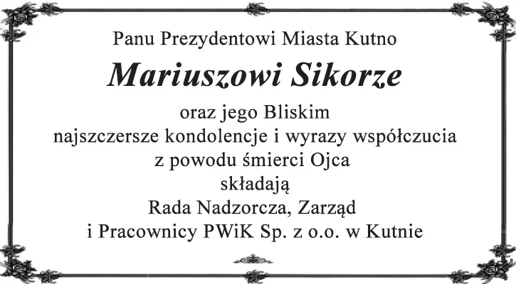 Kondolencje - Zdjęcie główne