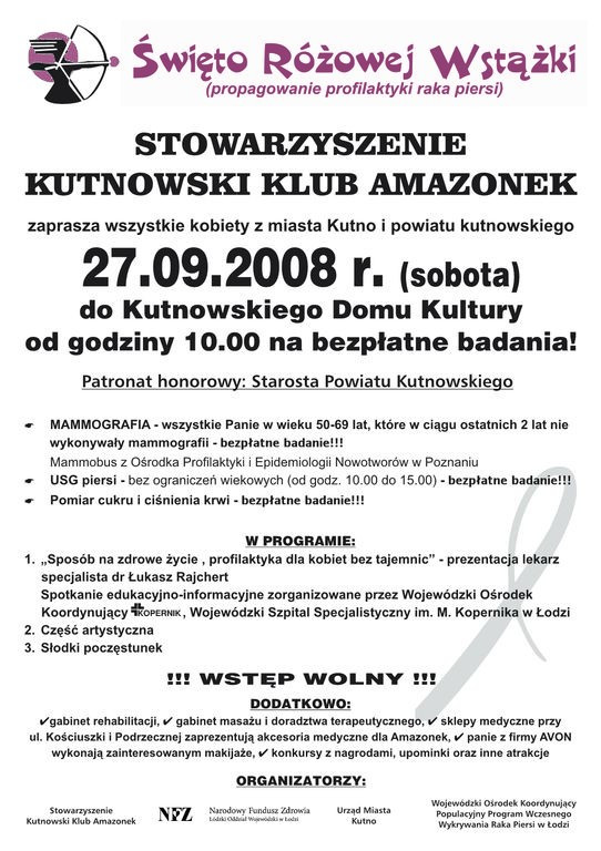 Badania dla kobiet już w sobotę - Zdjęcie główne