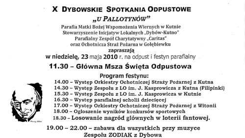 X Dybowskie Spotkania Odpustowe - Zdjęcie główne