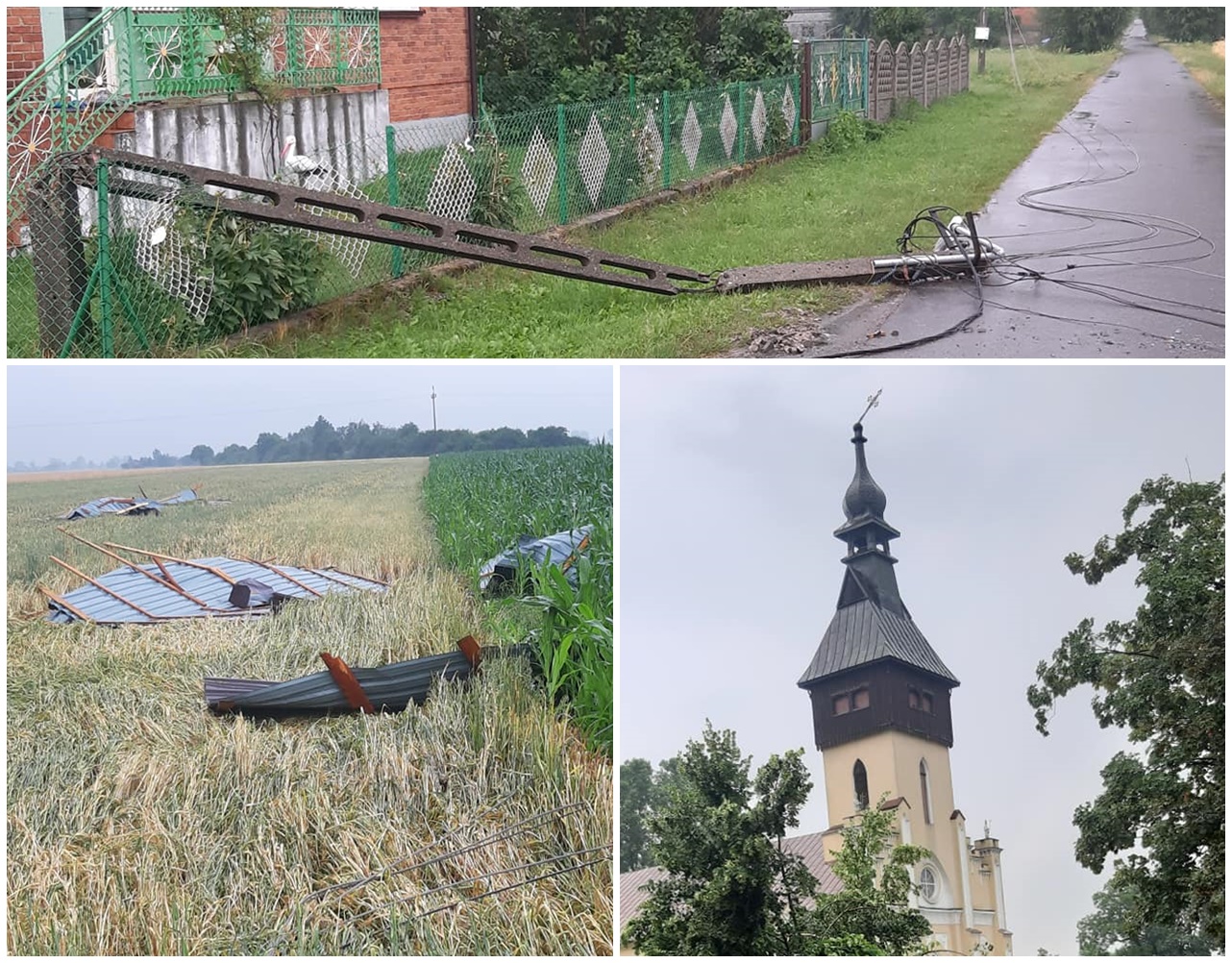 [ZDJĘCIA] Tragiczne skutki nocnej nawałnicy. Gmina zorganizuje pomoc dla mieszkańców - Zdjęcie główne