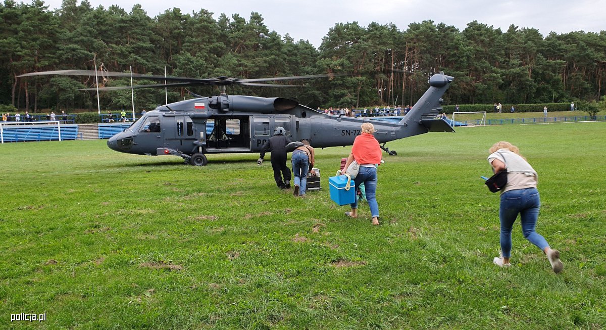 Policyjny Black Hawk transportował serce do przeszczepu