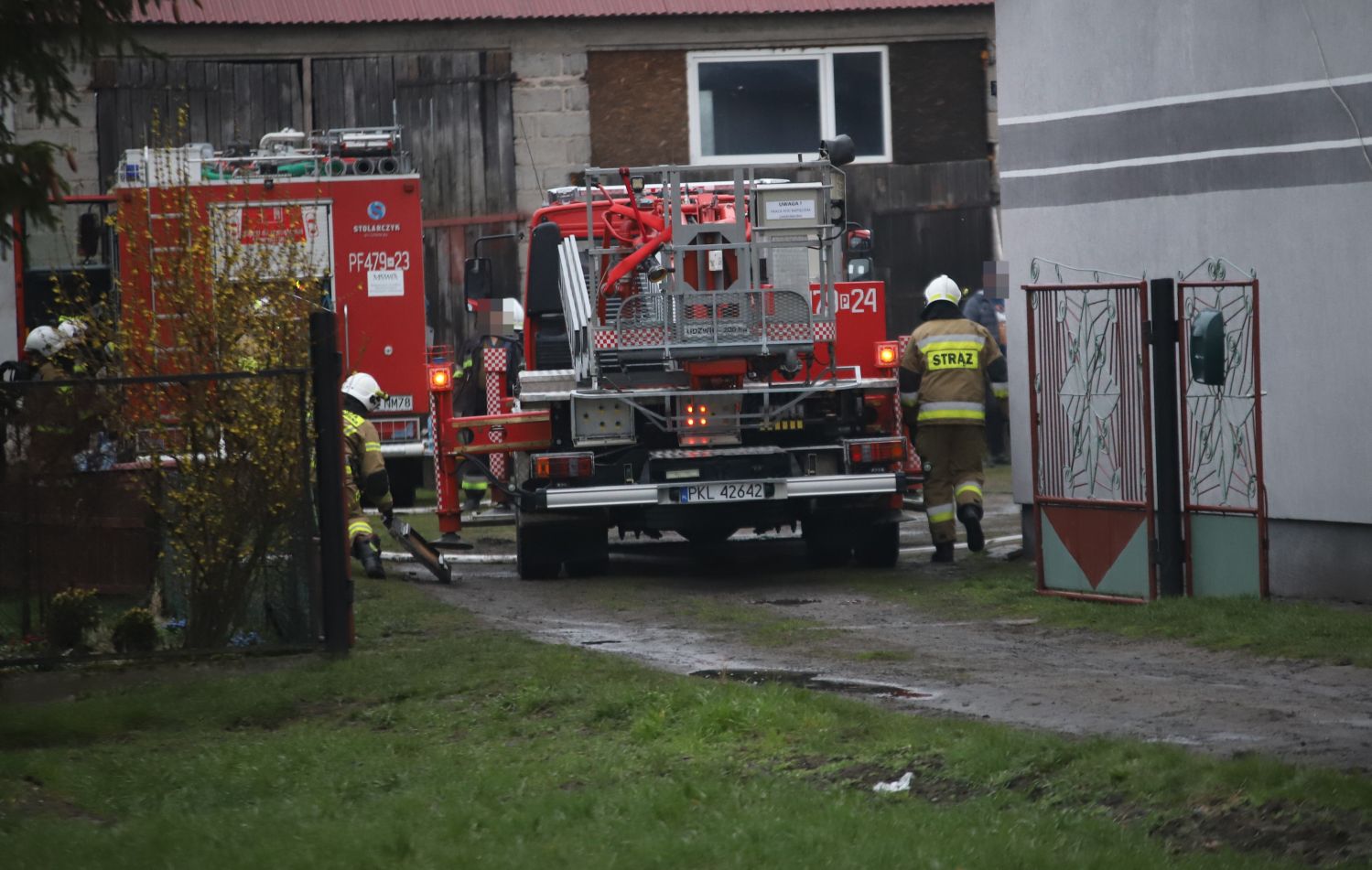 Strażacy z Kutna pomagali gasić pożar w sąsiednim powiecie