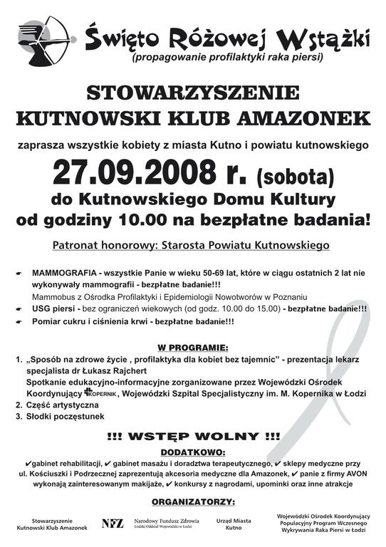 &quot;Różowa wstążka&quot; ponownie w Kutnie - Zdjęcie główne