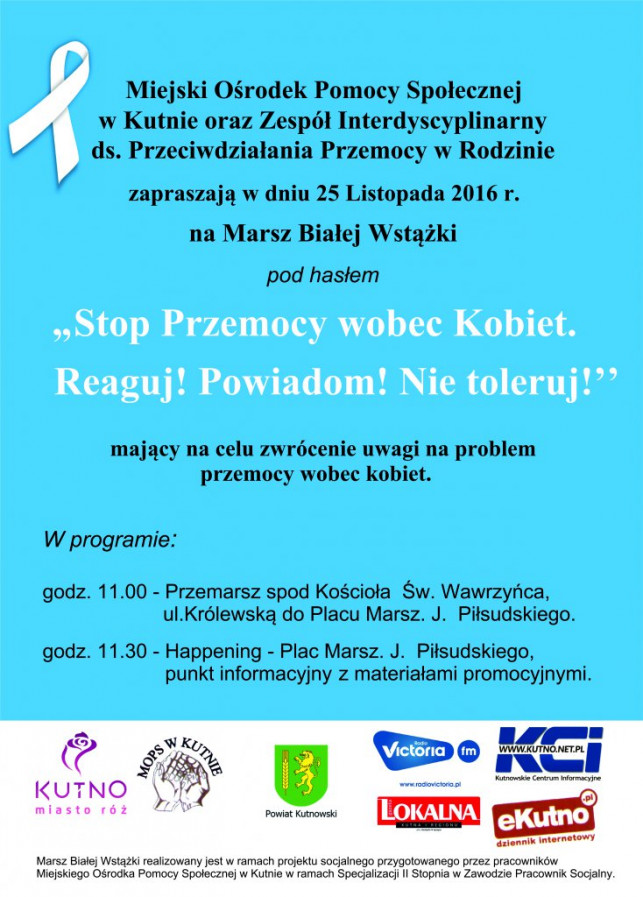 "Stop Przemocy wobec Kobiet. Reaguj! Powiadom! Nie toleruj!" - Zdjęcie główne