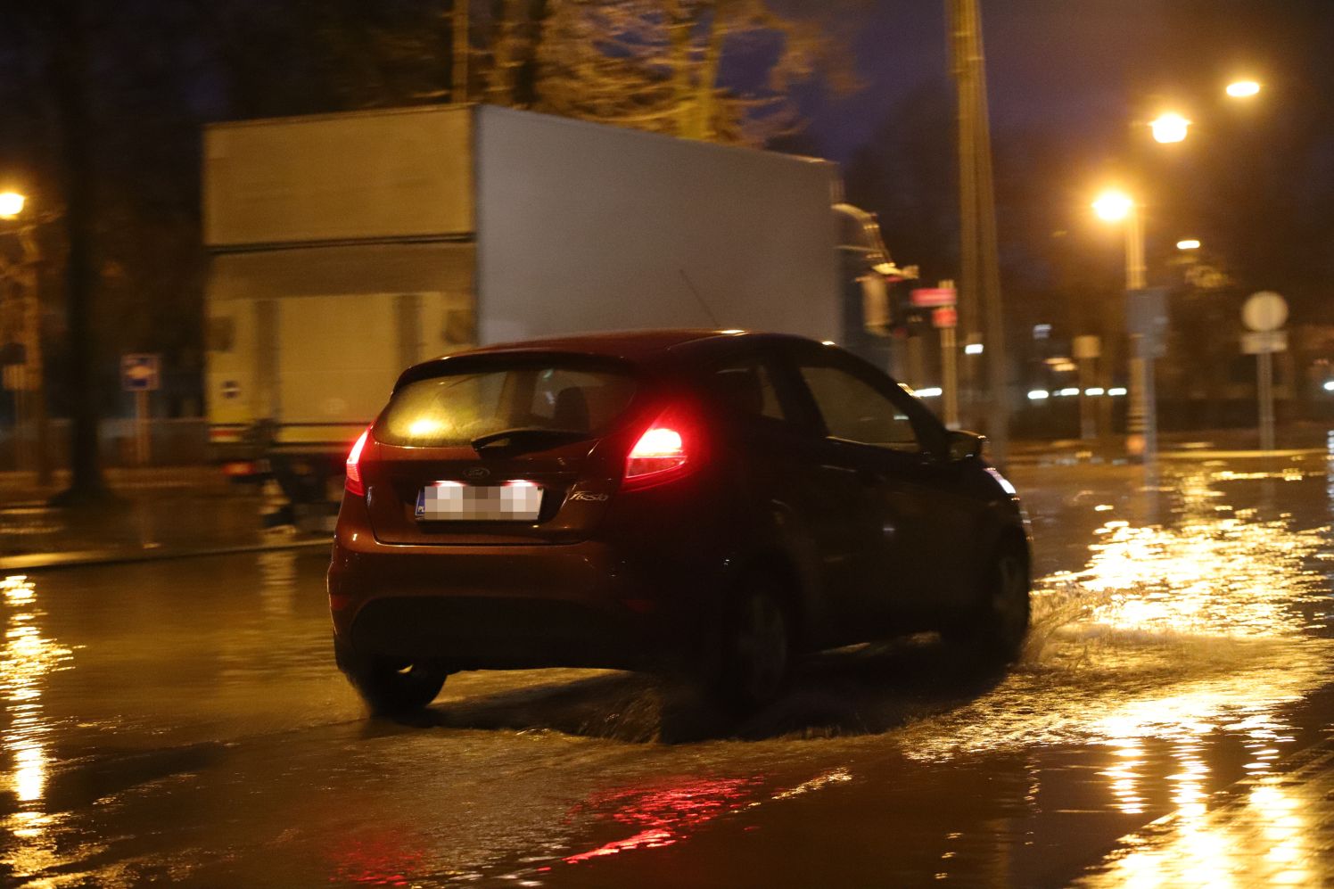 Do awarii doszło na jednej z ulic kutnowskiej Wenecji