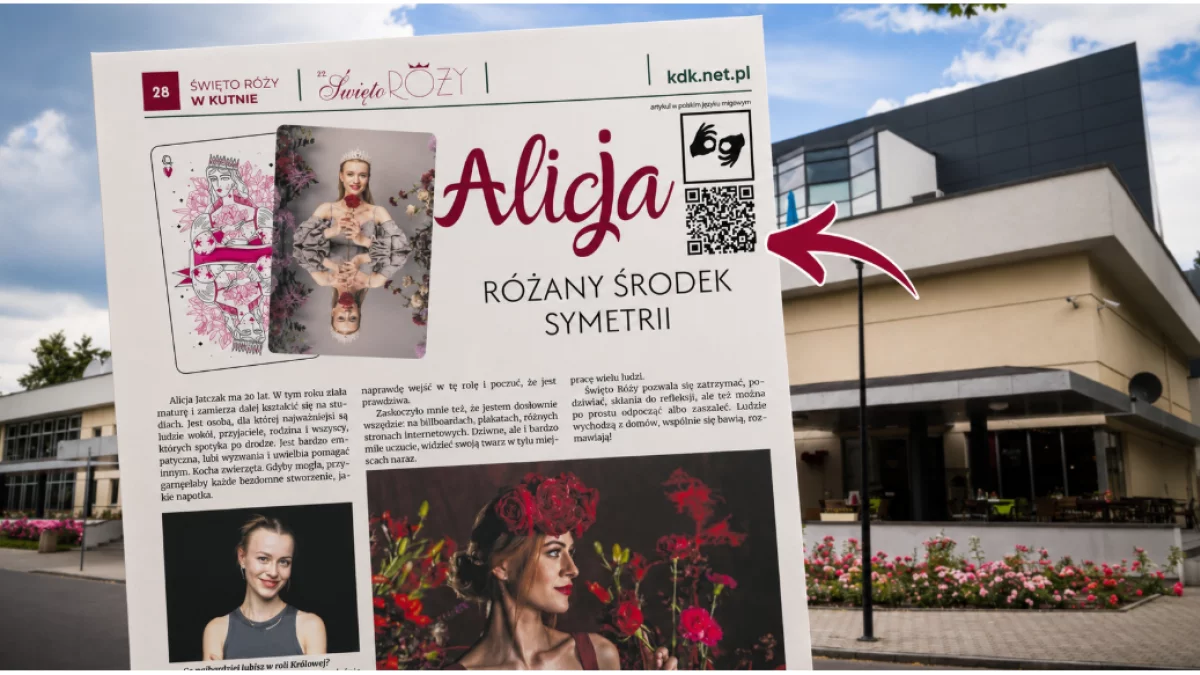 Świetna inicjatywa Kutnowskiego Domu Kultury. Do gazety na Święto Róży trafiły kody z językiem migowym